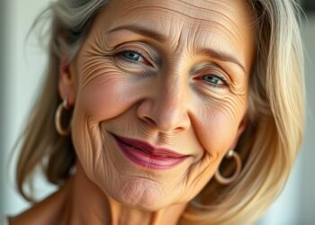 Frau mit jugendlicher Haut durch Anti-Aging-Tipps