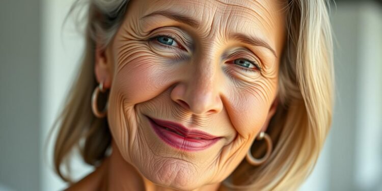 Frau mit jugendlicher Haut durch Anti-Aging-Tipps