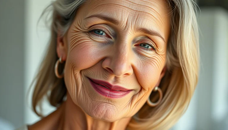 Frau mit jugendlicher Haut durch Anti-Aging-Tipps