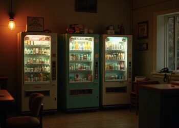Nostalgische Automaten als Bürodeko-Trend