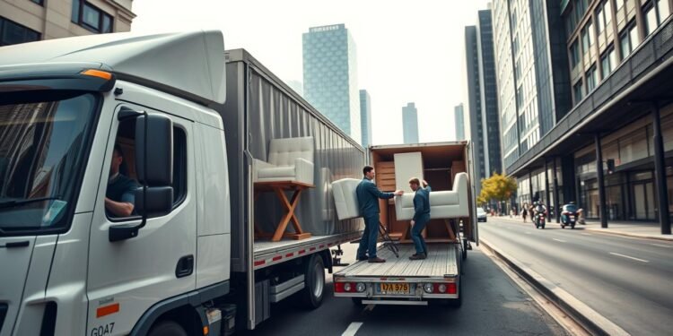 Professioneller Möbeltransport mit moderner Ausrüstung