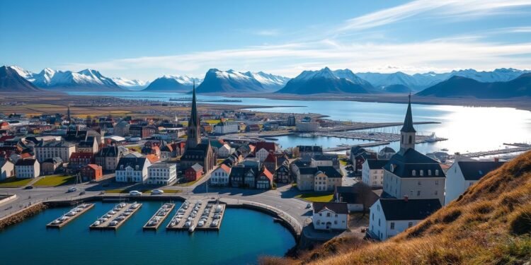 Reykjavik Stadtpanorama Island Städtetrip