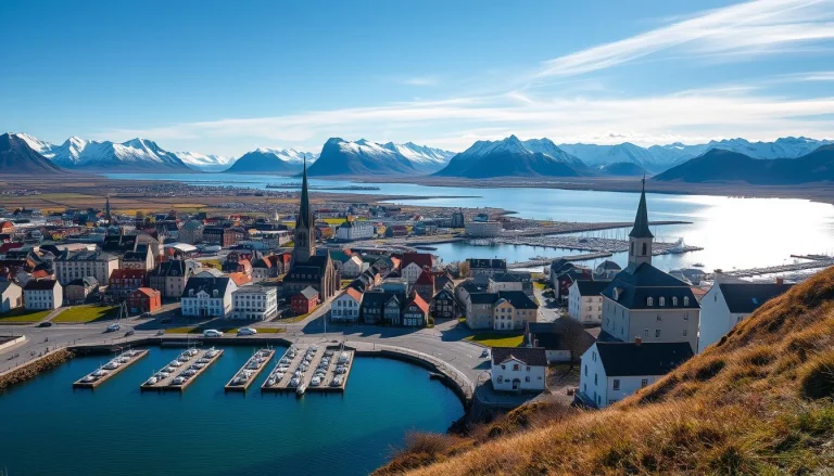 Reykjavik Stadtpanorama Island Städtetrip