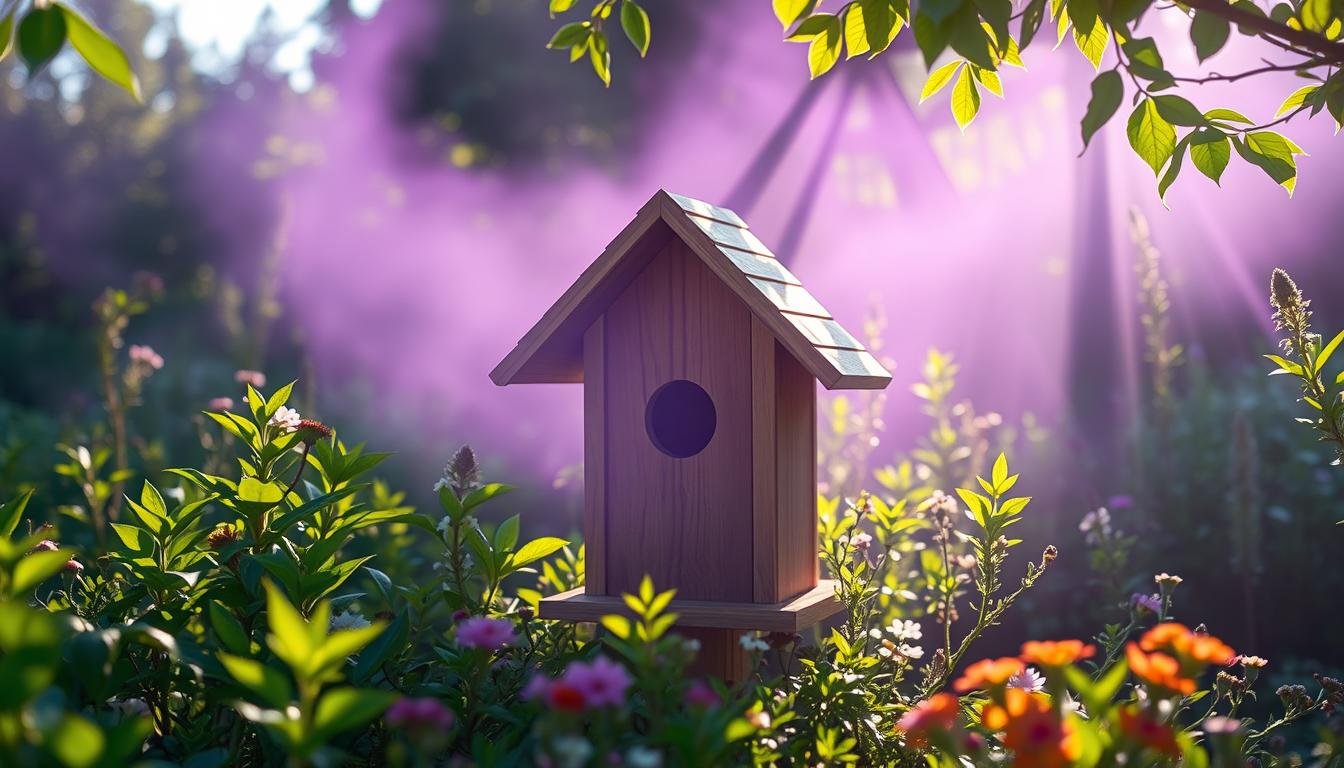 Vogelhaus Standort im Garten