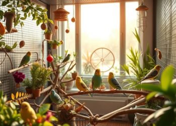 Wellensittiche Käfigeinrichtung artgerechte Haltung