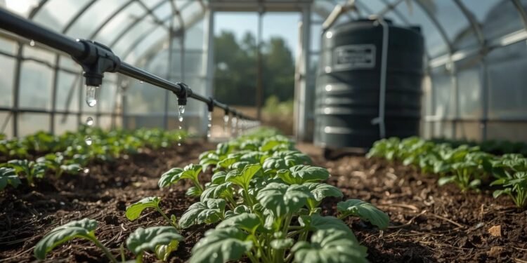 Wassersparen im Gewächshaus 2026: Wie Regenwasser-Sammlung und Tropfbewässerung den Bedarf um 60% senken