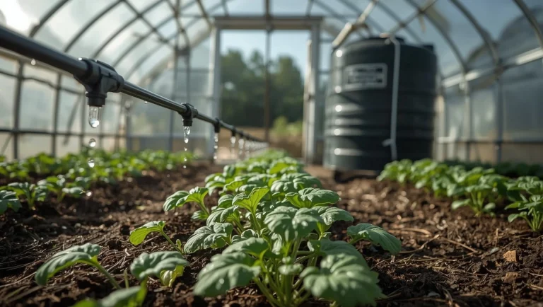 Wassersparen im Gewächshaus 2026: Wie Regenwasser-Sammlung und Tropfbewässerung den Bedarf um 60% senken