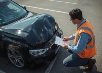 Unfall in Düsseldorf: Kfz-Gutachter bei Schadensregulierung